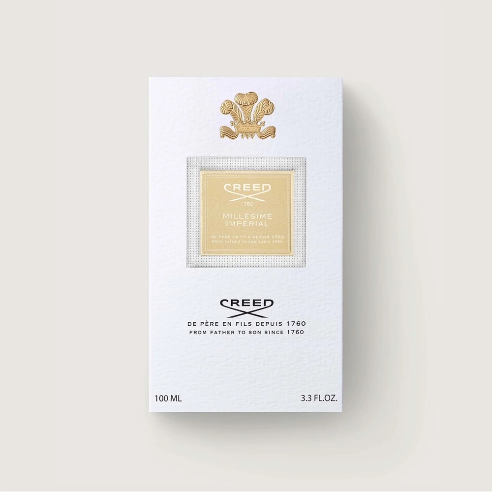 Creed Millesime Imperial in White and Gold Packaging